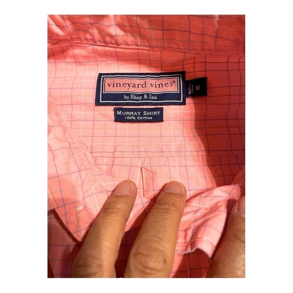 Men’s Vineyard Vines Pink Long Sleeve Dress Shirt M - Picture 6 of 9